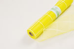 check floral mesh 21x10yds, SPRING YELLOW