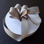 1/4" grosgrain ribbon-50yds/roll, SILVER