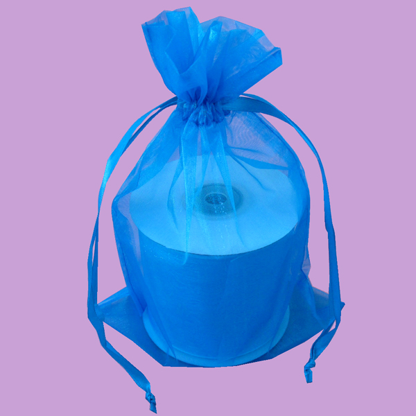 5x8" organza bag-30/pk, TURQUOISE