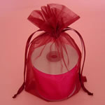 3x4" organza bag-30/pk, Crystallized WINE