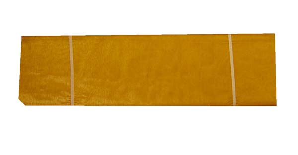 6"X25YDS/SPOOL CRYSTAL organza fabric, CRYSTAL OLD GOLD