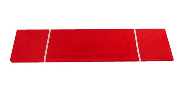 60"X23YDS CRYSTAL organza fabric, RED