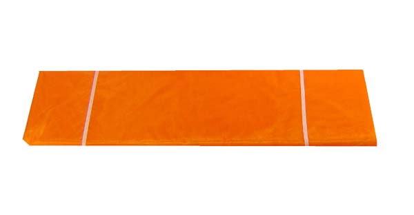 6"X25YDS/SPOOL CRYSTAL organza fabric, CRYSTAL ORANGE