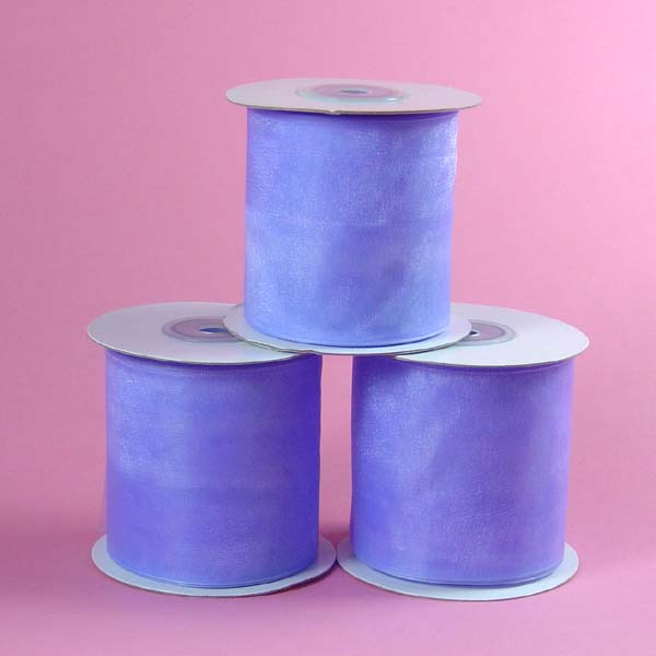 7/8" organza ribbon-25yds/roll, IRIS
