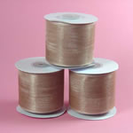 7/8" organza ribbon-25yds/roll, TOFFEE