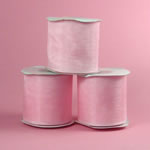 7/8" organza ribbon-25yds/roll, LT PINK