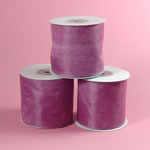7/8" organza ribbon-25yds/roll, ROSY MAUVE