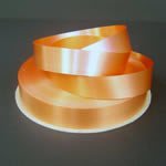 3/4" poly satin-finish ribbon-250yds/roll, ORANGE