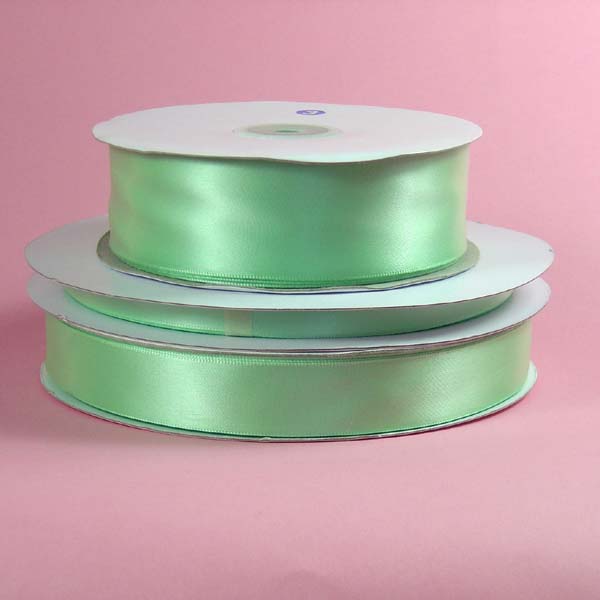 5/8" DOUBLE FACED satin ribbon-100yds/roll, MINT