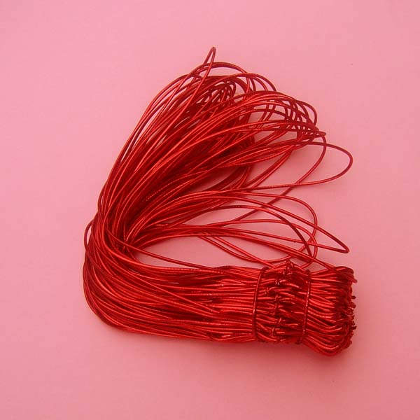 6" stretch loop-50/pk, RED