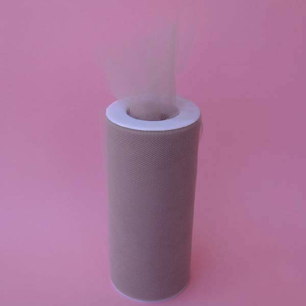 6" tulle fabric-100YDS/SPOOL, SILVER